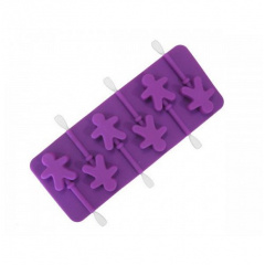 Силіконова форма для цукерок Чоловічки 23,7х9,6х1 см SNS Silicone НН-789 Чернівці