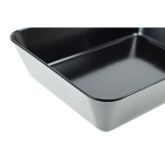 Блюдо прямоугольное One Chef из меламина 31,5×25,4×7,2 см Черное Хмельницький