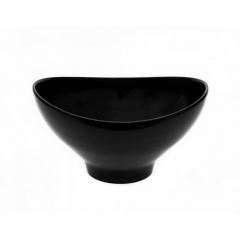 Чаша овальная One Chef закругленная из меламина 4,1 л 29,5×26,6×16 см Черная Київ