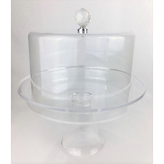 Подставка One Chef с крышкой для торта акриловая 35,5×30,5 см Кропива