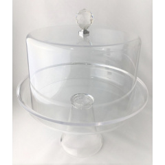 Подставка One Chef с крышкой для торта акриловая 35,5×30,5 см Кропива