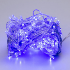 Гірлянда Lugi Нитка 300 LED довжина 16м прозора синій (W300LEDBL) Золотоноша