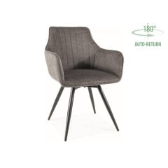 Стілець BALLO BREGO чорний каркас/темно-сірий 18 Молочанськ