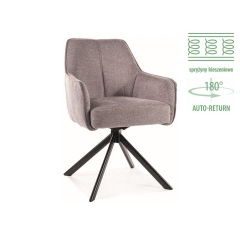 Стілець NOTTI BREGO чорний каркас/сіре 07 Кременчук