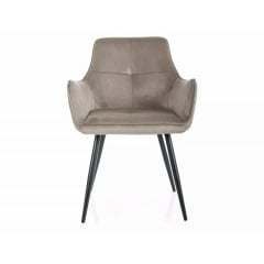 Стілець GRAPE VELVET чорний каркас/темний беж BL.40 Белая Церковь