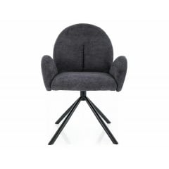 Стілець PLANET RAVEN чорний каркас/т.сірий 18 Надворная