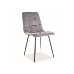 Стілець MILA VELVET чорний каркас/сірий BL.14 Вознесенськ