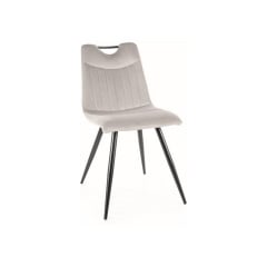 Стілець ORFE VELVET чорний каркас/світло-сірий BL.03 Харків