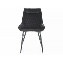 Стілець AGAT VELVET чорний каркас/чорний 19 Черкаси