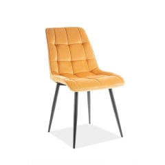 Стілець CHIC VELVET чорний каркас/карі BL.68 Сумы