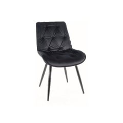 Стілець CHERRY II VELVET чорний каркас/чорний BL.19 Гуляйполе