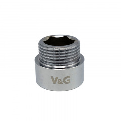 Удлинитель V&amp;G 3/4"x10 ВН хромированный Киев