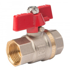 Кран шаровой FADO New 1/2" ВВ прямой, латунь Ізюм
