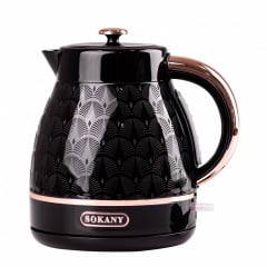 Електрочайник безшумний Sokany SK-1030 дисковий 1,7л чорний (SK1030B) Київ