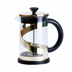 Френч-прес чайник скляний TS Kitchen Haus Roland 800 мл з фільтром золото (HP33540PGL) Івано-Франківськ