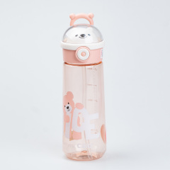Пляшка для води Happy Life Nice 620 мл із кришкою фліп топ на защіпці рожева (HP17300P) Чернігів