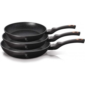 Набір сковорідок із 3 предметів Berlinger Haus Black Rose Collection (BH-6158)
