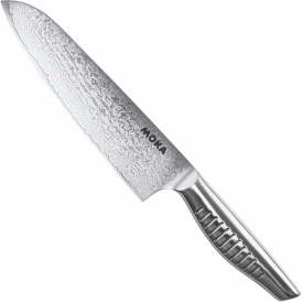 Ніж кухонний Сантоку 180 мм Suncraft Moka Damascus (DMK-101)