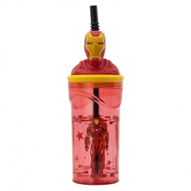 Пляшка з трубочкою 360 мл Stor Avengers Iron Man (74868)