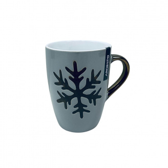 Чашка керамическая Ardesto AR3059AS SnowFlake 320 мл Серый