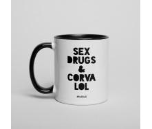 Кружка BeriDari Sex Drugs & Corvalol HK-106 330 мл (3370)