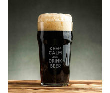 Бокал для пива BeriDari Keep calm and drink beer 570 мл (9268)