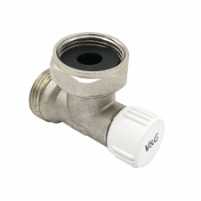 Узел для радиатора V&amp;G 3/4"X3/4" одинарный угловой с вент. затвором