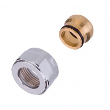 Переходник латунный Schlosser M22x1,5x15 mm Cu В хром (602500004)