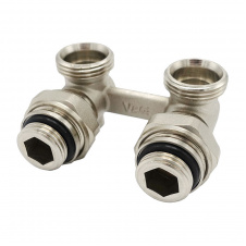 Узел Н-образный V&amp;G 3/4"x3/4" угловой с ниппелями в комплекте