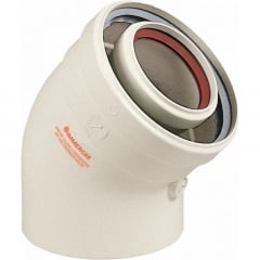 Колено коаксиальное Immergas 60/100 мм 45° (71.МТ7.00.19) Черновцы