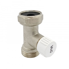 Узел для радиатора V&amp;G 3/4"X3/4" одинарный прямой с вент. затвором Хмельницький