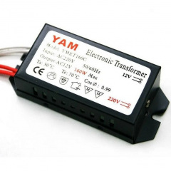 Трансформатор для галогенних ламп YAM YMET160C 220В-12В 160Вт Прилуки