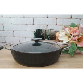 Сотейник 3,7 л 28х7 см OMS 3318-28-3,7л-black