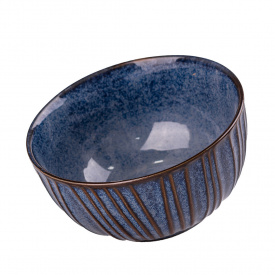 Салатница TS Kitchen фарфоровая 11,5см синяя (HP641)