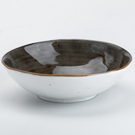 Тарілка керамічна глибока TS Kitchen 500 мл 17,5 см коричневий (HP23395)