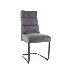 Cтілець BERRY BREGO чорний каркас/темно-сірий 18