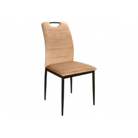 Стілець RIP VELVET чорний каркас/беж 28