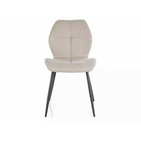 Стілець FRANK NEA чорний каркас/беж 27