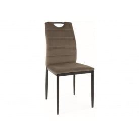 Стілець RIP VELVET чорний каркас/оливковий BL.77