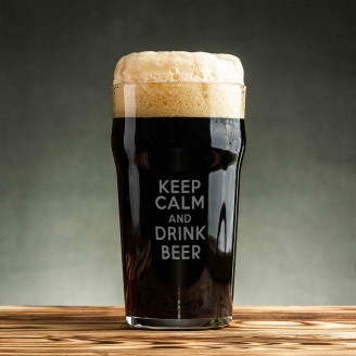 Бокал для пива BeriDari Keep calm and drink beer 570 мл (2382)