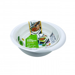 Друшляк з мискою Ucsan Plastik M-223 24,3х22,2х10,2 см 1,8 л Білий Запоріжжя