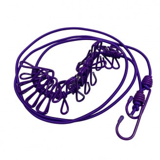 Мотузка для білизни з прищіпками A-PLUS 1838 2,9 м Фіолетовий