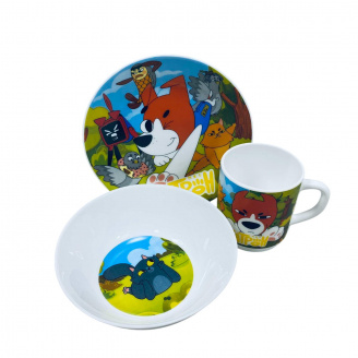 Набір дитячого посуду Украина ТД 3535-7 3 предмети Пес Патрон