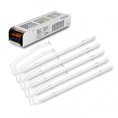 Комплект світильників LED FARADAY Electronics 5 шт та Блок живлення BGL1-12V120W Шостка