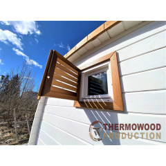 Мобільна квадро баня бочка 2.4x4.5м під ключ від Thermowood Production Київ