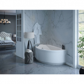 Ванна аэромассажная WGT Water Rialto LUGANO LR Aero Line 1700x1080 угловая, белый