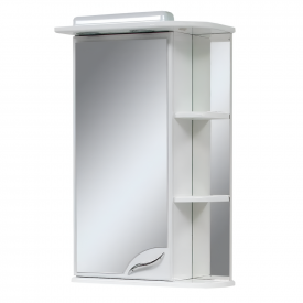 Зеркальный шкаф в ванную Van Mebles 550х750 L с подсветкой, прямоугольный