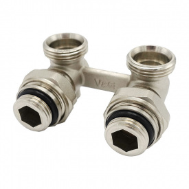 Узел Н-образный V&amp;G 3/4"x3/4" угловой с ниппелями в комплекте