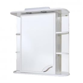 Зеркальный шкаф в ванную Van Mebles 650х750 L с подсветкой, прямоугольный