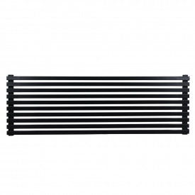 Дизайнерский радиатор Betatherm Quantum 405×1200 горизонтальный, черный матовый